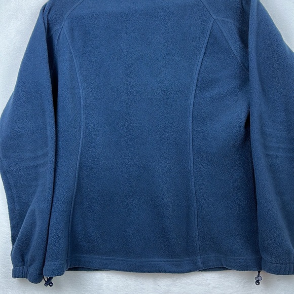 Columbia Men’s Zippered Fleece Jacket Navy Size Large - Picture 9 of 9